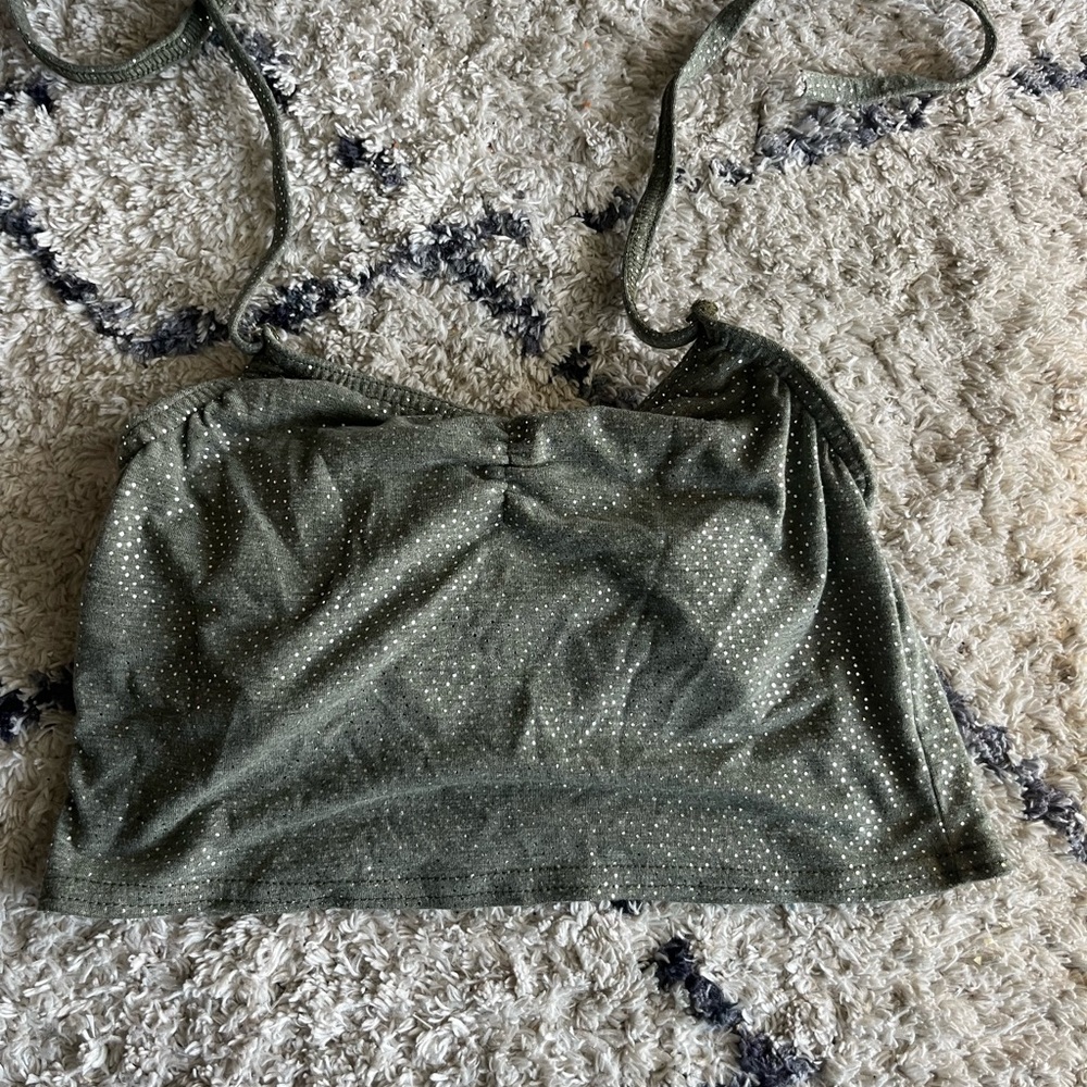 Green tank top